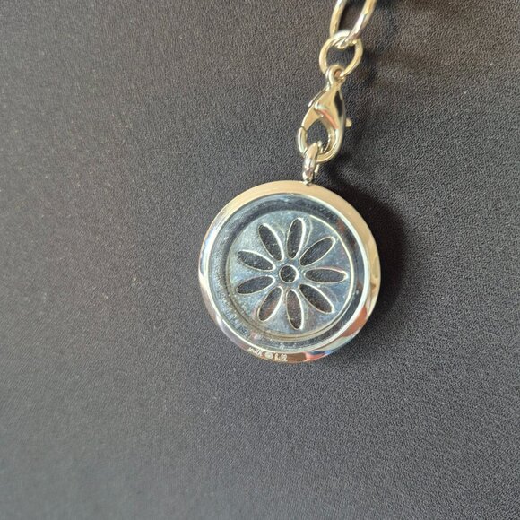 South Hill Designs Silvertone Floating Locket Necklace - Picture 3 of 6